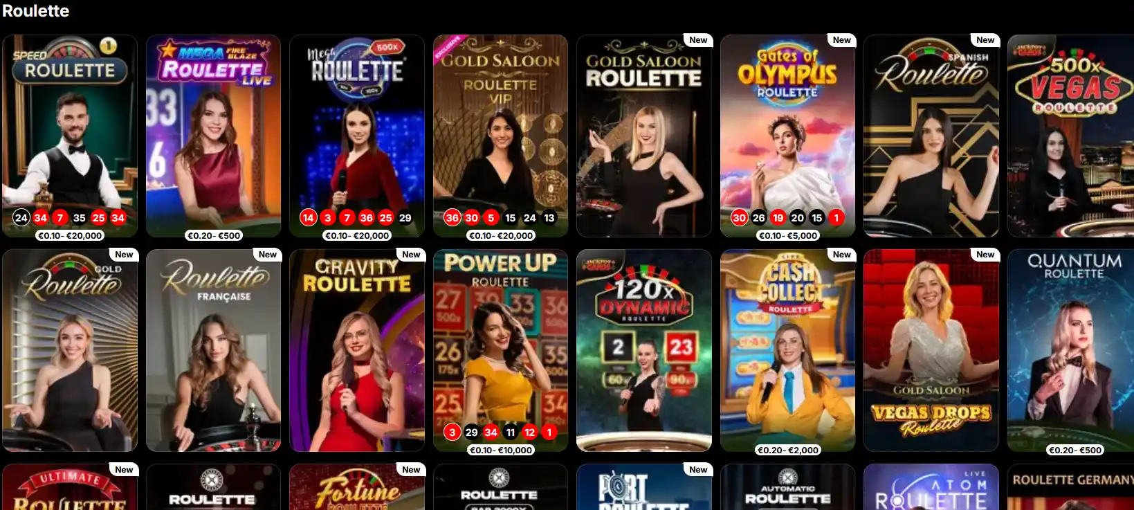 Spinit Casino – živé kasino Lightning Roulette a živé stoly